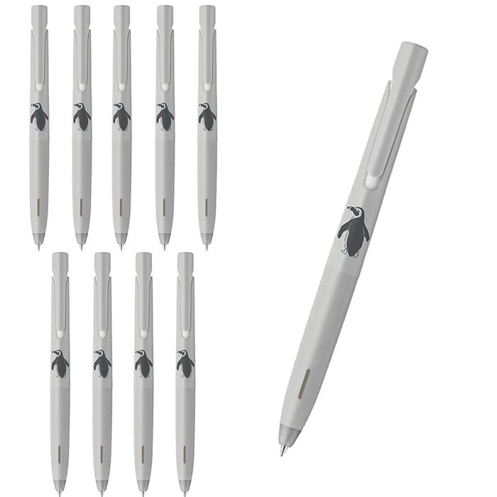 Zebra Bren 0.5mm Black Ink Ballpoint Pen with Penguin Pattern Pack of 10-Kiichin - The #1 Place for Japanese Goods in Your Hand!