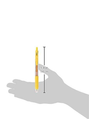 Zebra Sarasa Clip 1 Piece - 0.5 mm Yellow Gel Pen by Zebra-Kiichin - The #1 Place for Japanese Goods in Your Hand!