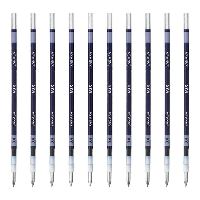 Zebra Prefeel Sarasa Ballpoint Pen Refill Blue Black Njk-0.4 Lead 10 Pieces-Kiichin - The #1 Place for Japanese Goods in Your Hand!