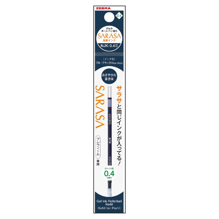 Zebra Prefeel Sarasa Ballpoint Pen Refill Blue Black Njk-0.4 Lead 10 Pieces-Kiichin - The #1 Place for Japanese Goods in Your Hand!