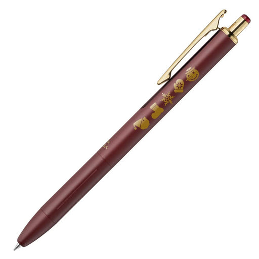 Zebra Sarasa Grand 0.5mm Vintage Winter Pattern Gel Ballpoint Pen – Black Red-Kiichin - The #1 Place for Japanese Goods in Your Hand!