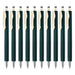 Zebra Sarasanano Green Black Gel Ballpoint Pen 0.3mm Tip - Pack of 10-Kiichin - The #1 Place for Japanese Goods in Your Hand!