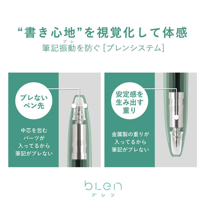 Zebra Oil-Based Black Ink Ballpoint Pen 0.5mm Green Axis 10-Pack-Kiichin - The #1 Place for Japanese Goods in Your Hand!