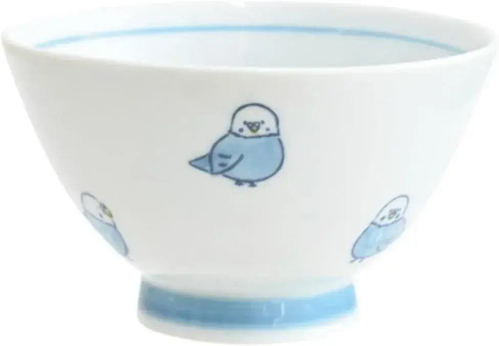 Ippinsha Corottori Rice Bowl Blue 4.3 x 2.6 Inches Ceramic