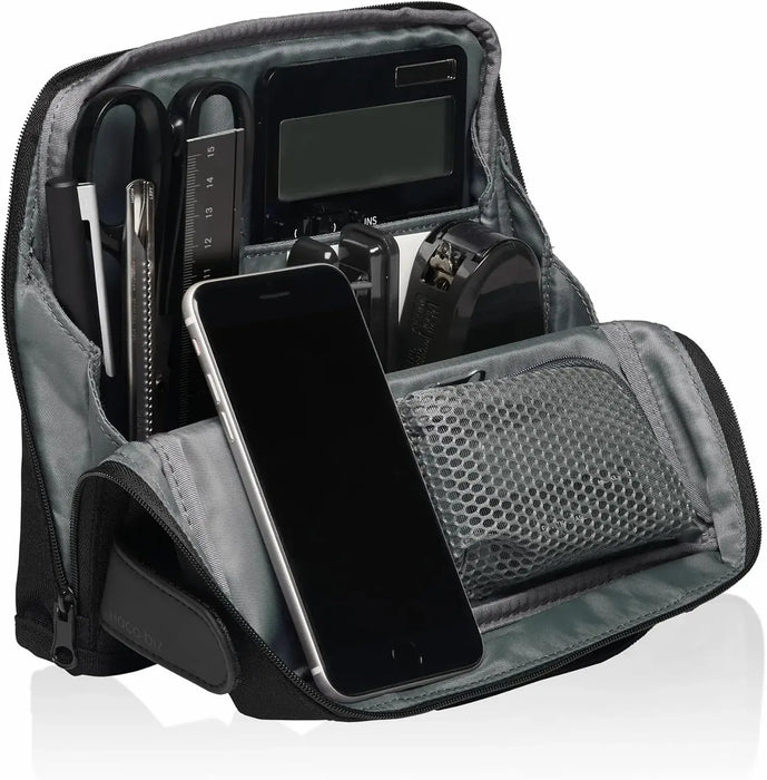 Kokuyo AMBG-SP Stand Tool Pouch Hakobiz Organizer - Premium Black - 4901480391380