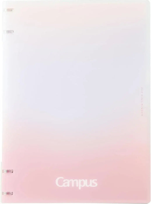 Kokuyo Campus Notebook-like Binder Positive Relax 2 x 2 Ring B5 - Sunrise Pink - 4901480437729