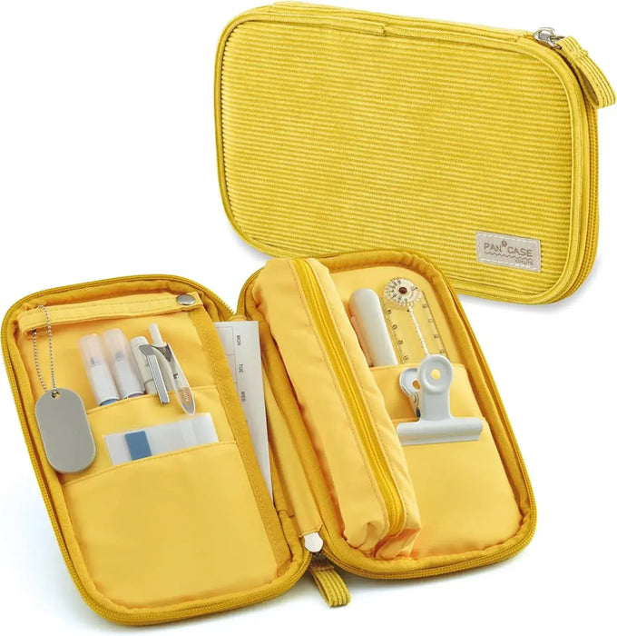 Kokuyo Pencil Case Pouch Carrier Bag - Yellow - 4901480398211