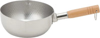 Kourikka Stainless Steel Yukihira Pan with Hook and Spout - 2.4L, 20cm - 4978770287333