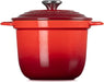 Le Creuset Cast Enameled Two-Handed Cocotte Pot 18 Cherry Red Oven Safe Le Creuset