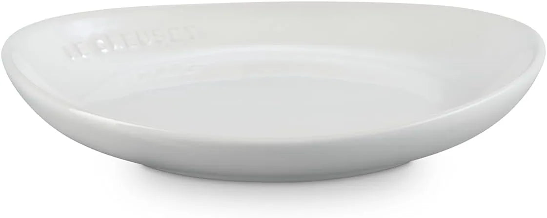 Le Creuset Flora Plate 7.5 Inch White Raster Heat and Cold Resistant Le Creuset