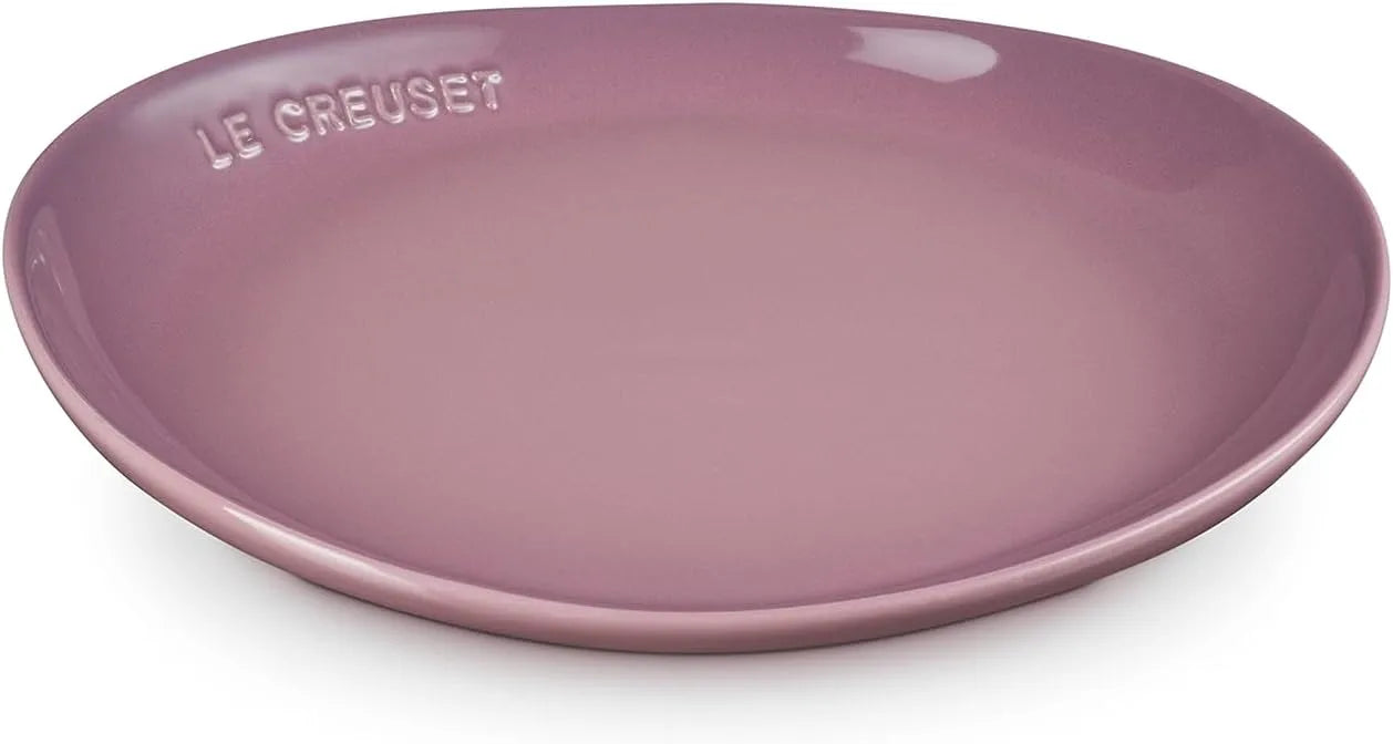Le Creuset Flora Plate 9.4 Inch Mauve Pink Heat and Cold Resistant Le Creuset