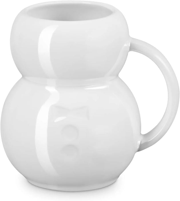 Le Creuset Snowman Mug 11.8 fl oz Heat and Cold Resistant White Raster Le Creuset