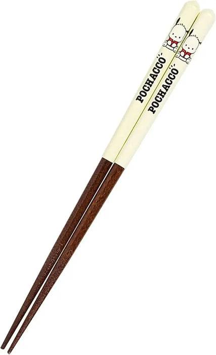 Sanrio Hangyodon Chopsticks with Mascot Character Accessory - Pochacco 25 - 4550624468657