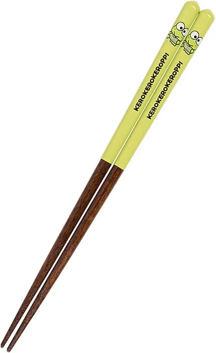 Sanrio Hangyodon Chopsticks with Mascot Character Accessory - Kerokororokpi - 4550624469753