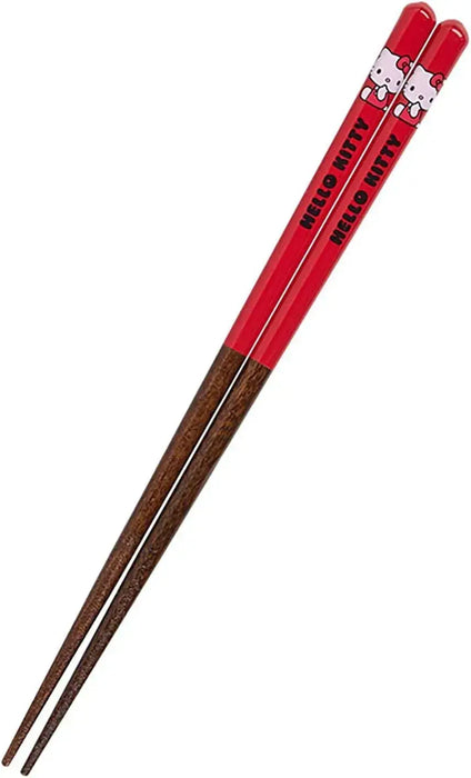 Sanrio Hangyodon Chopsticks with Mascot Character Accessory - Hello Kitty 25 - 4550624468466