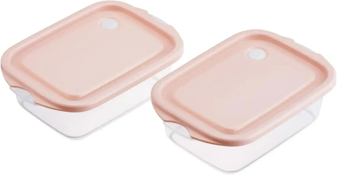 Skater 2-Tier Lunch Box Dishwasher and Microwave Safe Made in Japan - Pink - 4973307726026