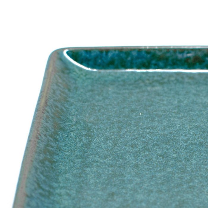 title Aito Natural Color Long Plate 21x13cm Green Mino Ware 517304-Kiichin - The #1 Place for Japanese Goods in Your Hand!