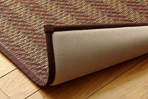 Ikehiko Corporation Brown 2 Tatami Square Rug Carpet - Made in Japan-Kiichin - The #1 Place for Japanese Goods in Your Hand!