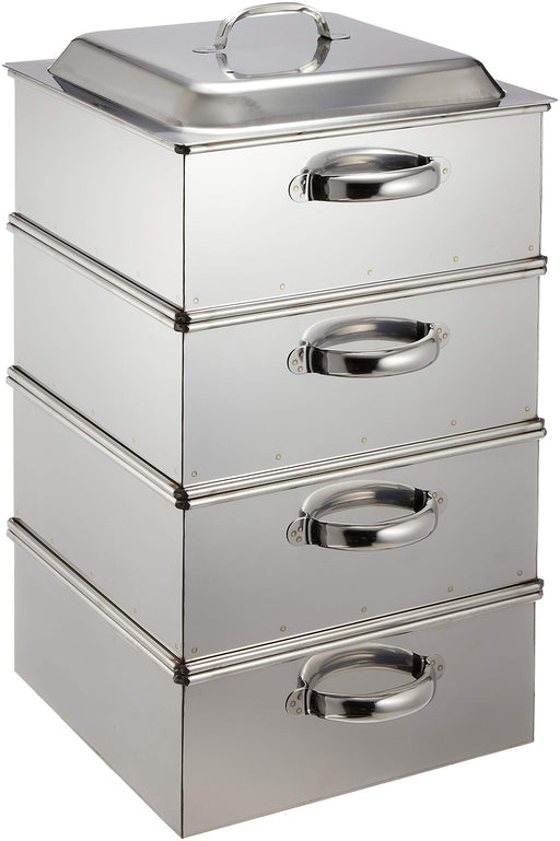 Ebm 18-8 Angle Steamer 30cm 3 Sections-Kiichin - The #1 Place for Japanese Goods in Your Hand!