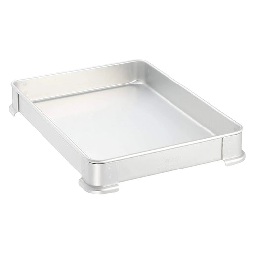 Ebm Stackable Tray for Gyoza - Anodized Aluminium, 335x255x40mm-Kiichin - The #1 Place for Japanese Goods in Your Hand!