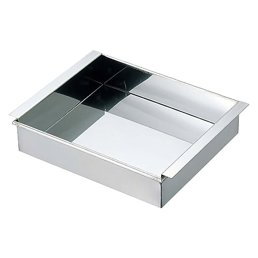 Ebm Stainless Steel Tamago-Dofu Mold Kansai Style - 15cm Premium Quality-Kiichin - The #1 Place for Japanese Goods in Your Hand!