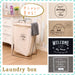 Fujiboeki Japan 32810 Slim Laundry Basket 37X27X60Cm Ivory-Kiichin - The #1 Place for Japanese Goods in Your Hand!