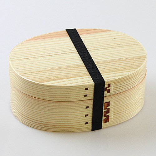 Eemon Of The Festival Japanese Magewappa Oval Bento Box - Natural Domestic Finish-Kiichin - The #1 Place for Japanese Goods in Your Hand!
