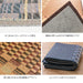 Hagihara Igusa Compact Rug - Japanese Brown Backing, Approx. Size, User-Friendly-Kiichin - The #1 Place for Japanese Goods in Your Hand!