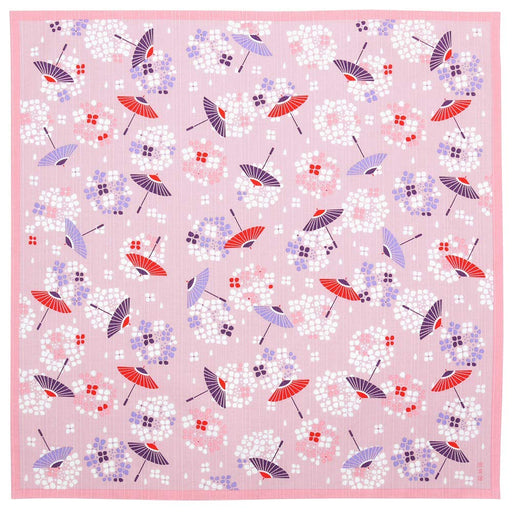 Furoshiki 50Cm Hydrangea Biyori Pink - Japanese Cloth-Kiichin - The #1 Place for Japanese Goods in Your Hand!