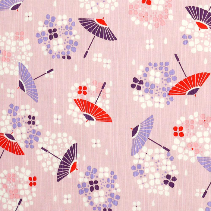 Furoshiki 50Cm Hydrangea Biyori Pink - Japanese Cloth-Kiichin - The #1 Place for Japanese Goods in Your Hand!