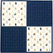 Hama Pattern Japanese Wrapping Cloth - 50cm Cat Navy Blue-Kiichin - The #1 Place for Japanese Goods in Your Hand!