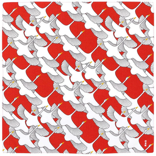 Hama Pattern Japanese Shukutsuru Red Small Wrapping Cloth - 50Cm-Kiichin - The #1 Place for Japanese Goods in Your Hand!