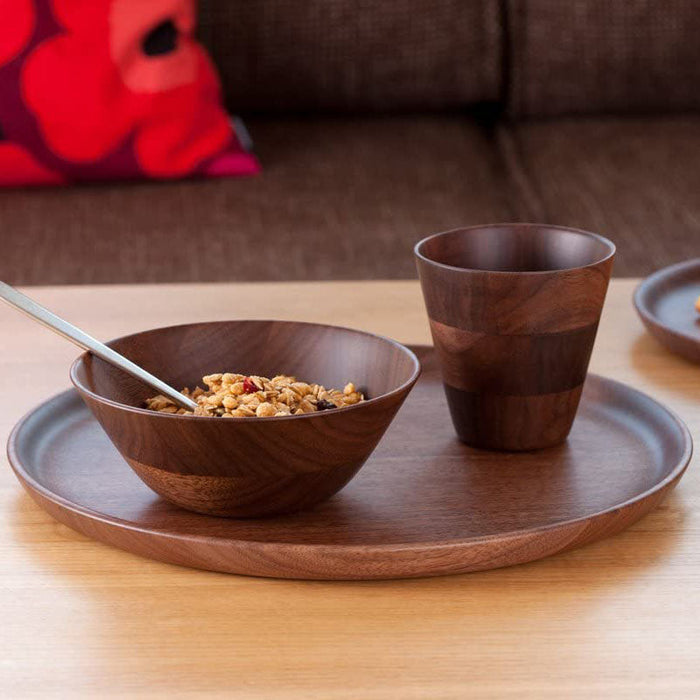 Hikiyose Large Walnut Wooden Dish - Premium Quality-Kiichin - The #1 Place for Japanese Goods in Your Hand!