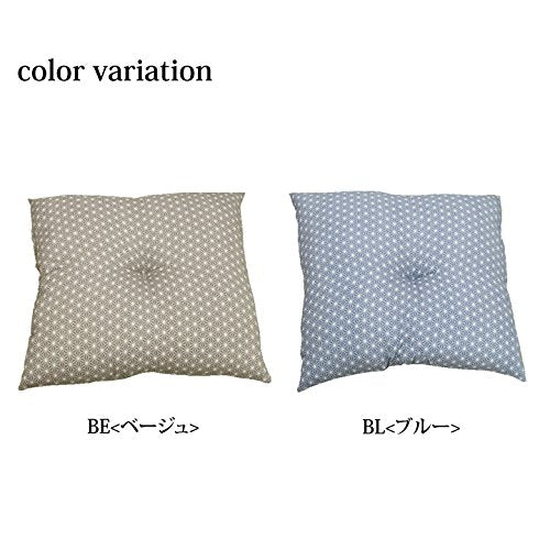 Ikehiko Corporation Japanese Meisen Zabuton Set 55X59Cm Beige-Kiichin - The #1 Place for Japanese Goods in Your Hand!