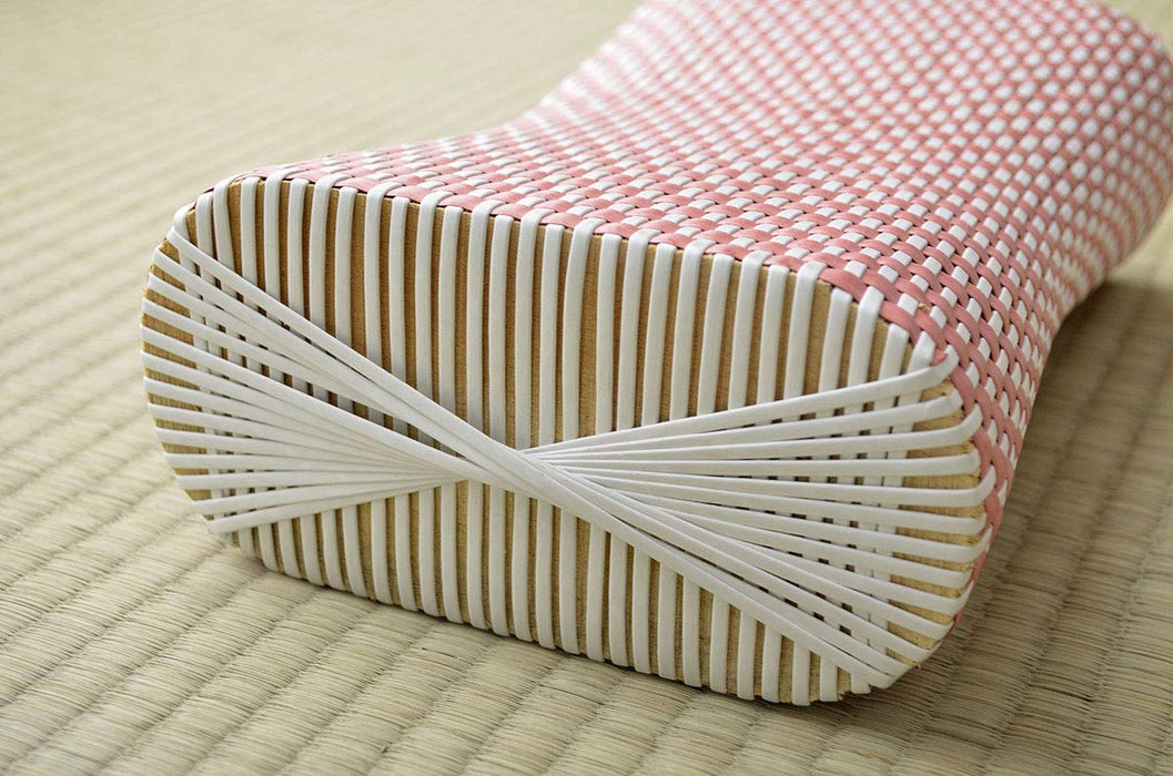Ikehiko Corporation Red #3664029 Polypropylene Bedding Pillow - Lightweight & Long-lasting Hand-Woven Rattan Style from Japan-Kiichin - The #1 Place for Japanese Goods in Your Hand!