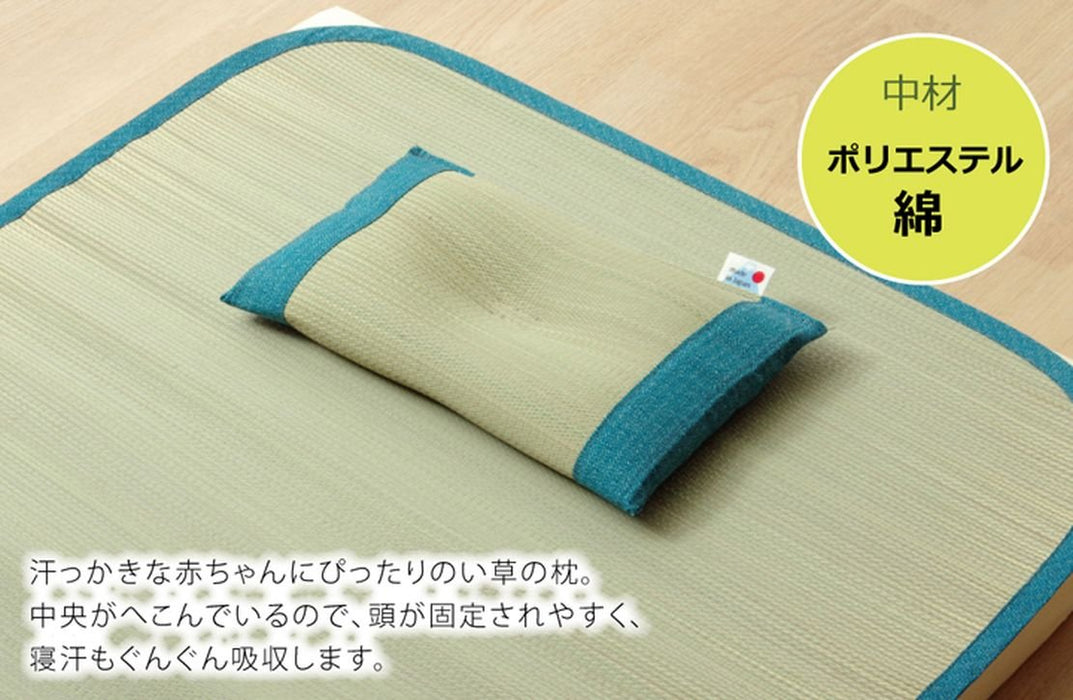 Ikehiko Japan Flat Pillow 30X20Cm Blue - Quality Sleep Essential-Kiichin - The #1 Place for Japanese Goods in Your Hand!