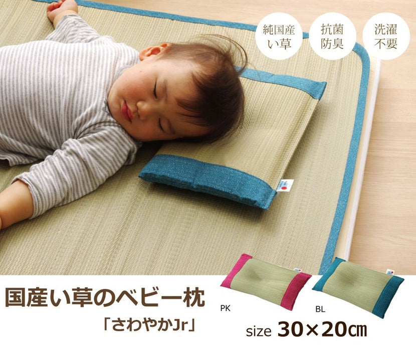 Ikehiko Japan Flat Pillow 30X20Cm Blue - Quality Sleep Essential-Kiichin - The #1 Place for Japanese Goods in Your Hand!