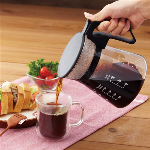 Agc Techno Glass Heat Resistant Coffee Pot with Dripper-Kiichin - The #1 Place for Japanese Goods in Your Hand!