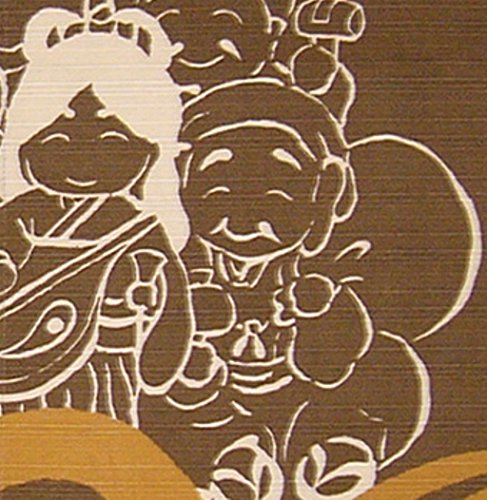 Maeda Dyeing Japan Seven Lucky Gods Engi Noren - Traditional Japanese Door Curtain-Kiichin - The #1 Place for Japanese Goods in Your Hand!