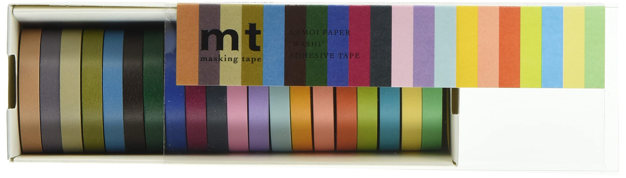 Kamoi Processing Paper 7mm x 7m 20-Color Set - 2 Bright & 2 Dark-Kiichin - The #1 Place for Japanese Goods in Your Hand!