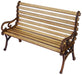 Cobaanii Mokei Workshop WF-010 1/12 Wooden Park Bench Assembly Kit-Kiichin - The #1 Place for Japanese Goods in Your Hand!
