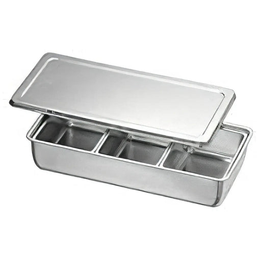 Koinu Stainless Steel Yakumi Seasoning Container - 3 Compartments-Kiichin - The #1 Place for Japanese Goods in Your Hand!
