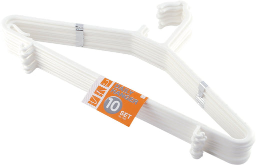 Kokubo Industry 10-Piece Off-White Hanger Set - Japan-Kiichin - The #1 Place for Japanese Goods in Your Hand!