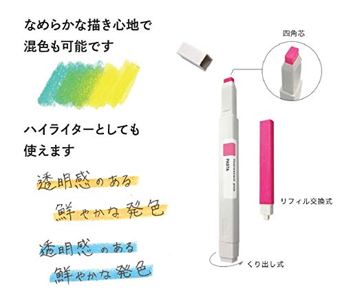 Kokuyo Japan Pastel Fluorescent Graphic Marker Set - 5 Colors-Kiichin - The #1 Place for Japanese Goods in Your Hand!