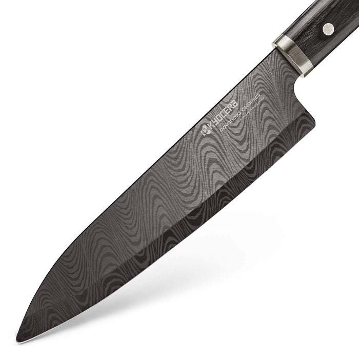 Kyocera Japan Kitchen Knife Santoku 18Cm Wood Handle + Free Sharpening Ticket-Kiichin - The #1 Place for Japanese Goods in Your Hand!