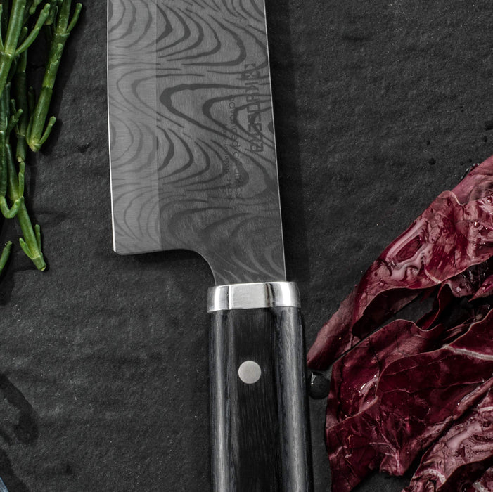 Kyocera Japan Kitchen Knife Santoku 18Cm Wood Handle + Free Sharpening Ticket-Kiichin - The #1 Place for Japanese Goods in Your Hand!
