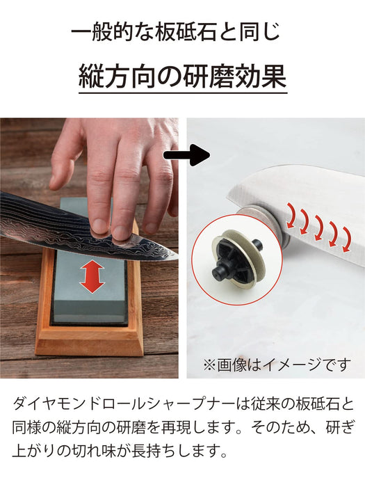 Kyocera Japan Made Knife Sharpener - Diamond Metal & Ceramic Double-Edged DS20S-Kiichin - The #1 Place for Japanese Goods in Your Hand!