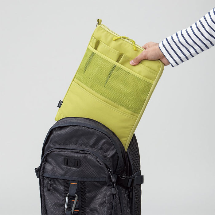 Lihit Lab A4 Vertical Bag In Bag - Red (A7683-3) | Japan Priority-Kiichin - The #1 Place for Japanese Goods in Your Hand!