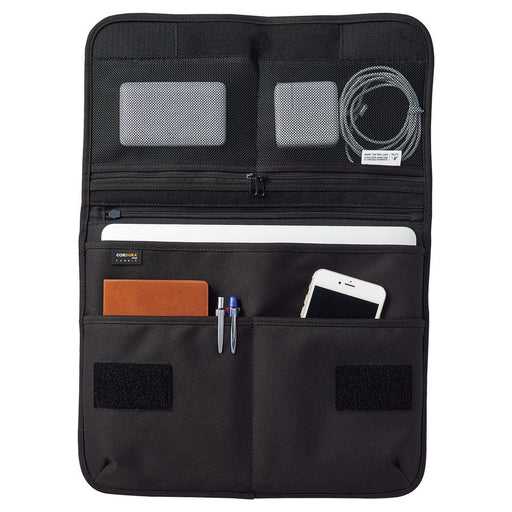 Lihit Lab Cordura Flat Pouch L Olive A7768-22 - Premium Japanese Design-Kiichin - The #1 Place for Japanese Goods in Your Hand!