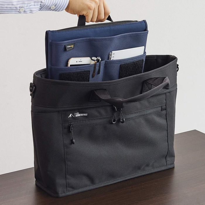 Lihit Lab Cordura Flat Pouch L Olive A7768-22 - Premium Japanese Design-Kiichin - The #1 Place for Japanese Goods in Your Hand!
